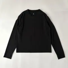 MARGARET HOWELL×MIZUNO クルーネック 長袖カットソー 黒