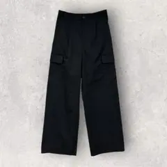 moment+/モーメントプラス　タック入りセミワイドカーゴパンツ　ボトムス　L