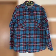 【週末限定価格】H.R. MARKET 青赤チェックネルシャツ