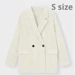 値下げ‼️ ジーユー　リネンブレンド テーラードジャケット　S
