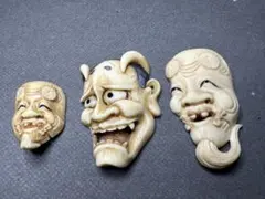 (希少)木目の美しい\"マスク\"(能面・仮面)(メルカリ出品1点もの) 希少)木目の美しい マスク (能面・仮面)(メルカリ出品1点もの)