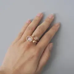 monica castiglioni グレームーンストーン ブロンズリング - メルカリ