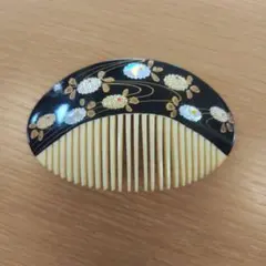 花柄 蒔絵調 かんざし 髪飾り