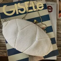 ビーズ装飾 ホワイト バッグ