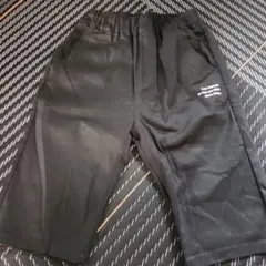 ロゴプリント ハーフパンツ ブラック