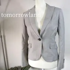 【クリーニング済】トゥモローランド　美シルエットテーラードジャケット　日本製