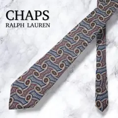 【新品】CHAPS チャップス ラルフローレン ネクタイ ペイズリー柄 シルク