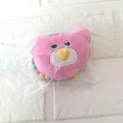 mojojojo ビーズチェーン付き　フェイスマスコット　クマ　ピンク