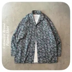 ヴィンテージ Vintage ペイズリー柄 パイピング パジャマシャツ 古着