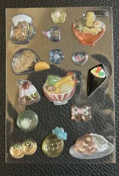 【おすそ分け】 ボンボンドロップシール 食べ物セット【15枚】②