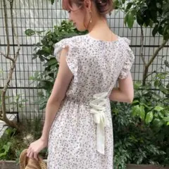MAJESTIC LEGON 花柄ワンピース 半袖