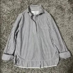 TICCA ストライプシャツ　紺×白のサムネイル