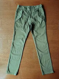 GU ストーレートカーゴパンツ グリーン Sサイズ