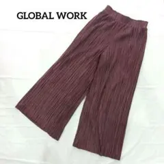 グローバルワーク　レディースパンツ　ランダムプリーツ　イージーパンツ　Ｌサイズ