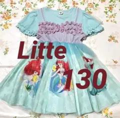 しまむら Litte 半袖 ワンピース リトルマーメイド アリエル 130cm