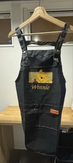 [新品]エプロン キッチンスカート ペット ケアスカート 調整可能 プーさん