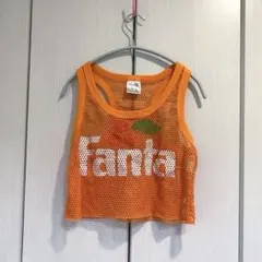 H&M Fanta メッシュタンクトップ オレンジのサムネイル
