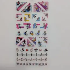 Disney　シール　ミッキーマウス　ミニーマウス　ドナルド　平成レトロ