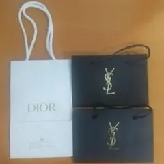 ショッパー ディオール DIOR、サンローラン ×2