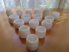 レトロ瓶☆クリーム瓶16個セットA・昭和レトロ・アンティーク・インテリア小物