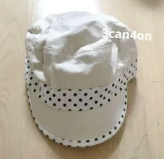 【値下げ可】中古 美品 3can4onサンカシオン 水玉 子供用 帽子 キャップ