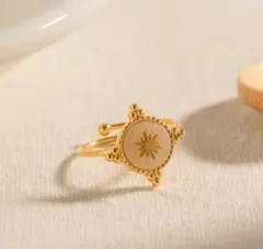 調節可能 ヨーロピアンリング 金 高品質サージカルステンレス ゴールド ☆人気☆