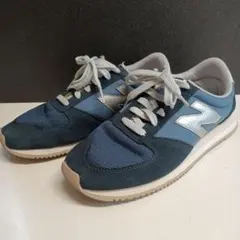 New Balance 420 ネイビー/ライトブルー スニーカー