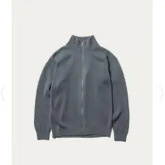 4335 ユナイテッドアローズ　ドライバーズニット　ブルー　Ｓ　メンズ　ジップ