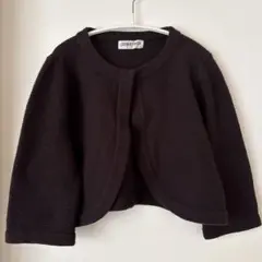 GEORGES RECH ブラウン ショートボレロ カーディガン 七分袖 M〜L