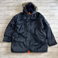 ヴィンテージ N-3B フライトジャケット80s-90s マカオ製 L 紺