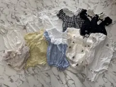 半袖ロンパース