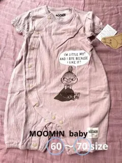 MOOMIN BABY ロンパース 60-70cm ピンクのサムネイル