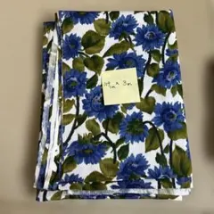 生地（青の花柄）