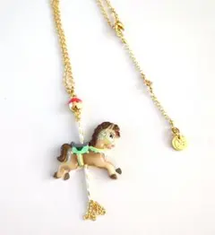 レネレイド*メリーゴーランド　馬　ゴールドチェーンネックレス*