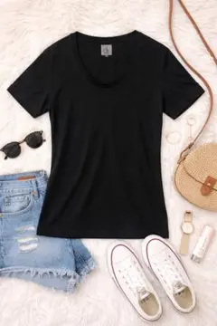 極美品☆カルバンクラインCK黒TシャツL半袖