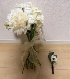 ブーケ、ブートニアセット