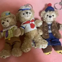 香港東京ディズニー ダッフィー 3体セット