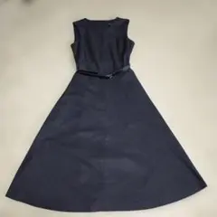 LAURA ASHLEY 　黒ノースリーブワンピース サイズ7