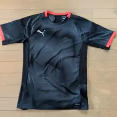 PUMA サッカーシャツ S ブラック/レッド