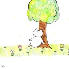 【299】【猫の絵】オリジナルアナログ手描き色鉛筆コピック創作アートイラスト原画