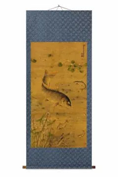 沈铨九如图 中国画 掛け軸 水墨画 和室 玄関 茶室 壁掛け 美術品