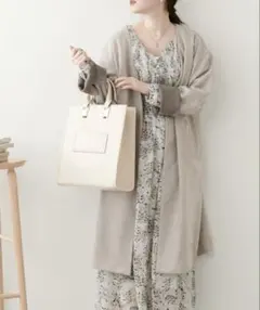 naturalcouture ピンタックプリーツお上品ワンピース