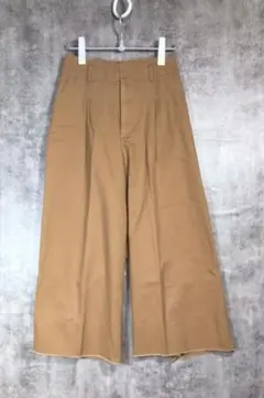 アーバン リサーチ ブラウン ハイウエスト キュロット