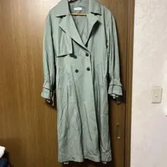 PAGEBOY トレンチコート ロング丈 グリーンのサムネイル