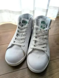 GW限定値下げ 【新品】 本革 adidas スタンスミス ミッド ハイカット