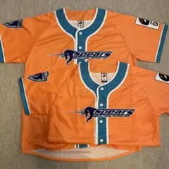 クボタスピアーズ応援用ベースボールシャツMとLLの２枚セット