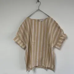 【美品】MACKINTOSH PHILOSOPHY 半袖　ブラウス　ストライプのサムネイル