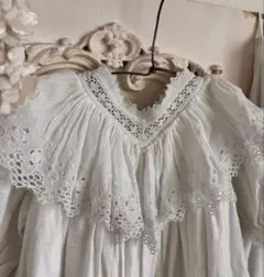 フランス アンティーク ホワイトワーク刺繍のブラウス[sa958] - メルカリ