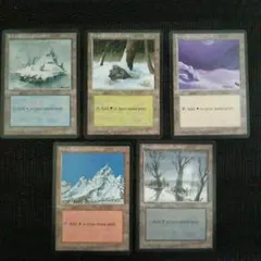 アイスエイジ版冠雪土地のセットSnow-Covered Land