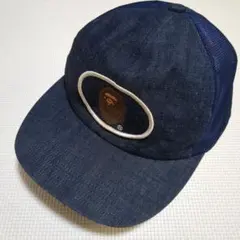 日本製　ノーウエア　数回着用　ape デニムキャップ　メッシュキャップのサムネイル